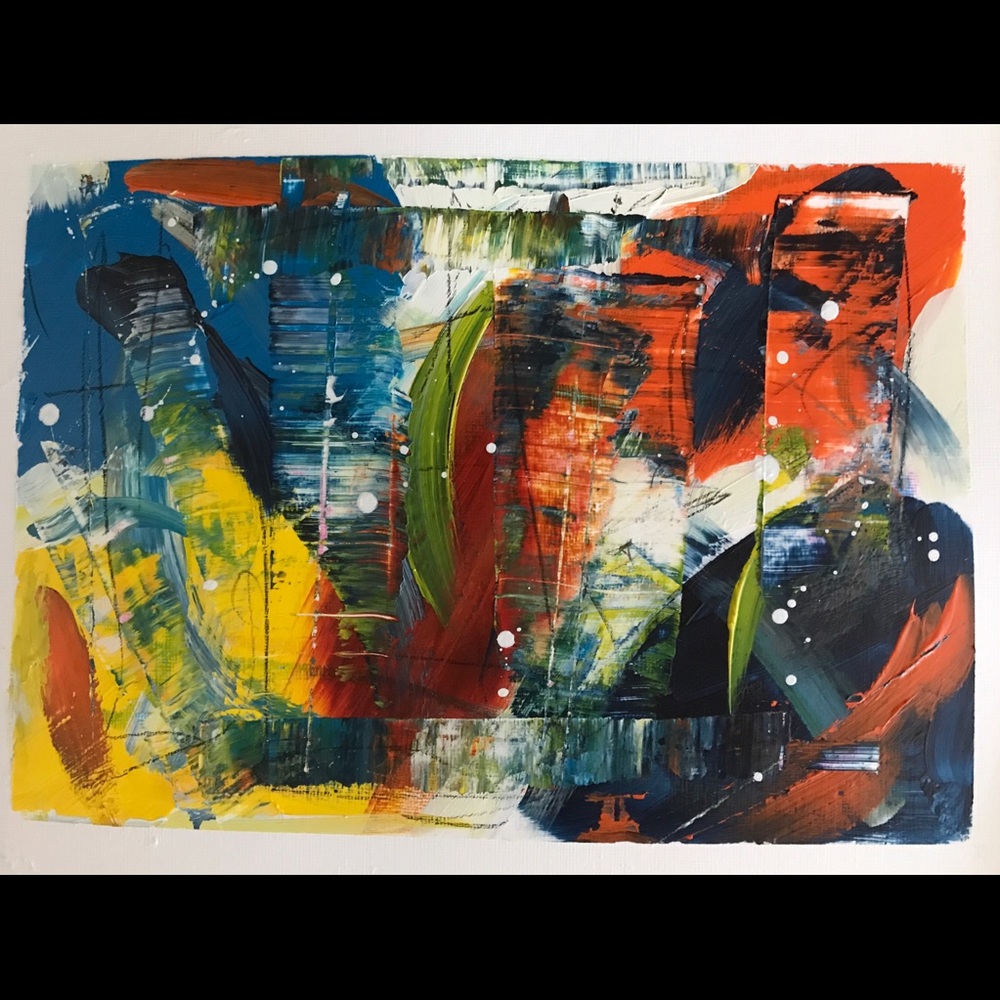 Acrylic painting on paper
